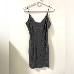 Sparkly black bodycon dress